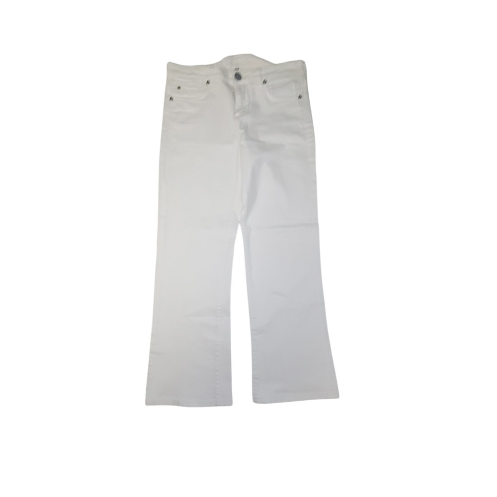 KUT from the Kloth White Bootcut Jeans Women's Size 8‎ Stretch Cotton Blend